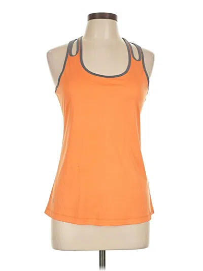 Pre-owned Jockey Tank Top Orange Halter Neckline Tops
