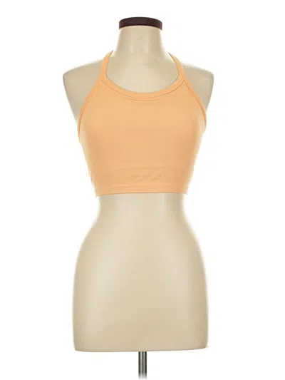 Pre-owned Jockey Tank Top Orange Halter Neckline Tops