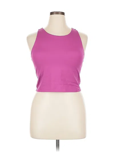 Pre-owned Jockey Tank Top Pink Halter Neckline Tops