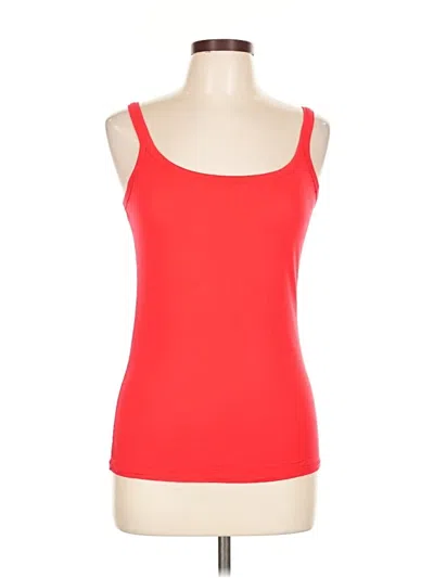 Pre-owned Jockey Tank Top Red Strapless Neckline Tops