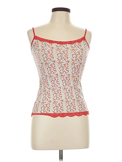 Pre-owned Jockey Tank Top Red Sweetheart Neckline Tops