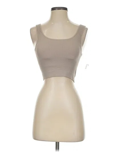 Pre-owned Jockey Tank Top Tan Strapless Neckline Tops