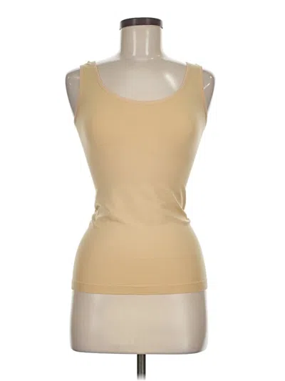 Pre-owned Jockey Tank Top Tan Strapless Neckline Tops