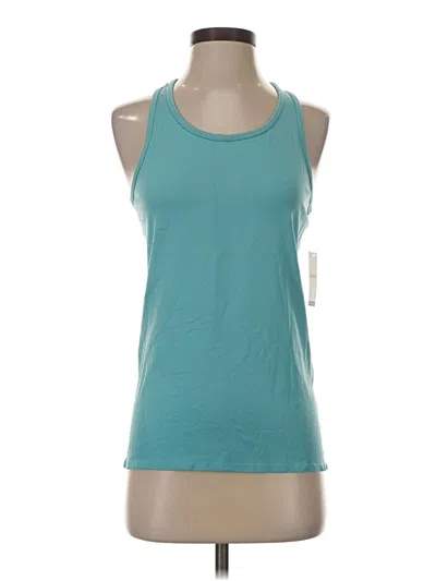 Pre-owned Jockey Tank Top Teal Halter Neckline Tops