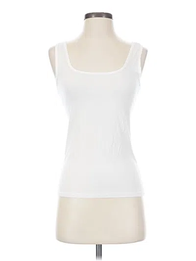 Pre-owned Jockey Tank Top White Strapless Neckline Tops