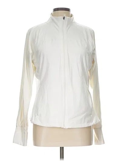 Pre-owned Jockey Track Jacket In White