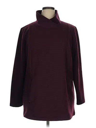 Pre-owned Jockey Turtleneck Sweater In Burgundy