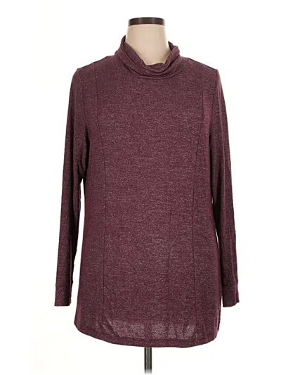 Pre-owned Jockey Turtleneck Sweater In Burgundy