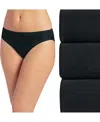 Jockey Women's 3-pk. No Panty Line Promise Bikini Underwear 1770 In Black,black,black