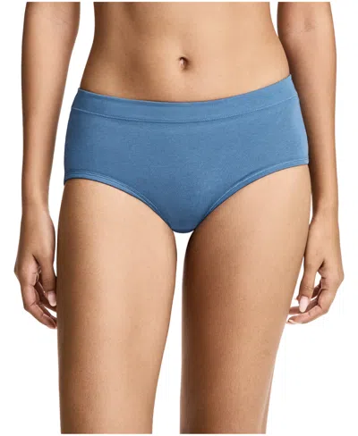 Jockey Women's Cotton Stretch Hipster Underwear 1554 In Blue