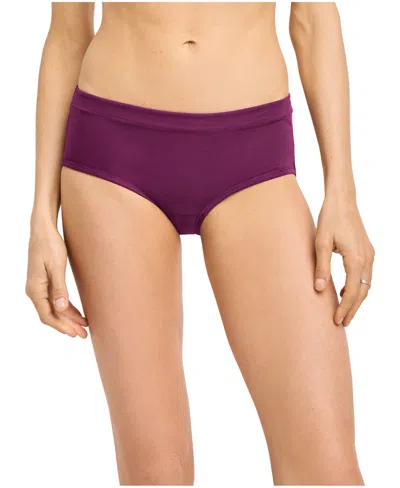 Jockey Women's Cotton Stretch Hipster Underwear 1554 In Purple
