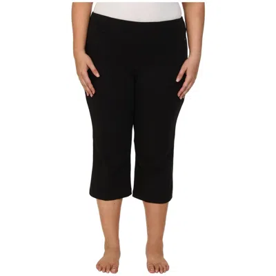 Jockey Women's  Sport Capri Pants Deep Black Stretch Slim Flare Red1110