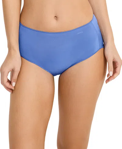 Jockey Women's No Panty Line Hip Brief Underwear 1372 In Iris Blue