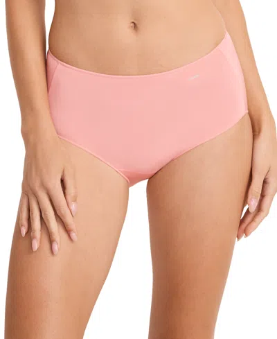 Jockey Women's No Panty Line Hip Brief Underwear 1372 In Sunrise Peach