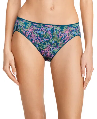 Jockey Women's No Panty Line Promise Bikini Underwear 1370 In Blue