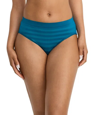 Jockey Women's Seamfree Hi-cut Stretch Underwear 3788 In Blue