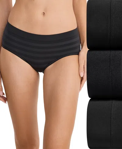 Jockey Women's Seamfree Hipster 3-pack Underwear 4391 In Black