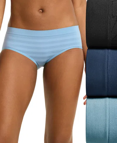 Jockey Women's Seamfree Hipster 3-pack Underwear 4391 In Blue