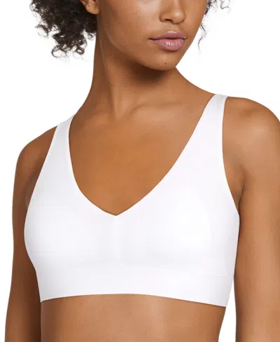 Jockey Women's Solid Seam-free Smooth Light Support Bralette 3044 In White