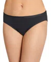 Jockey Smooth And Shine Seamfree Heathered Hipster Underwear 2187, Available In Extended Sizes In Black