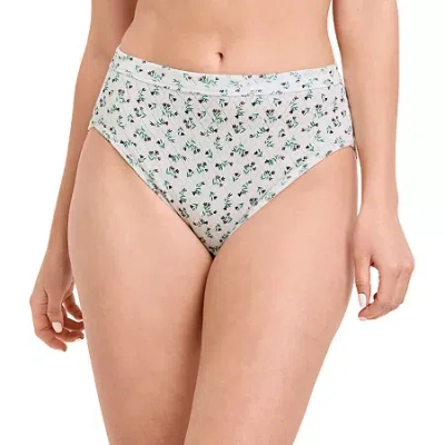 Jockey Womens 3 Pack Multi-pack High Cut Panty 1541 In White