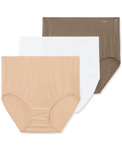 Jockey Womens' 3-pk. No Panty Line Promise Tactel Brief Underwear 1877 In Brown