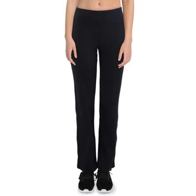 Jockey Womens Sweat Wicking Polyester Yoga Pants In Black