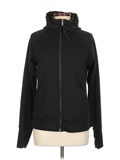 Pre-owned Jockey Zip Up Hoodie In Black