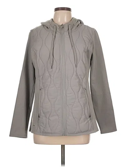 Pre-owned Jockey Zip Up Hoodie In Gray