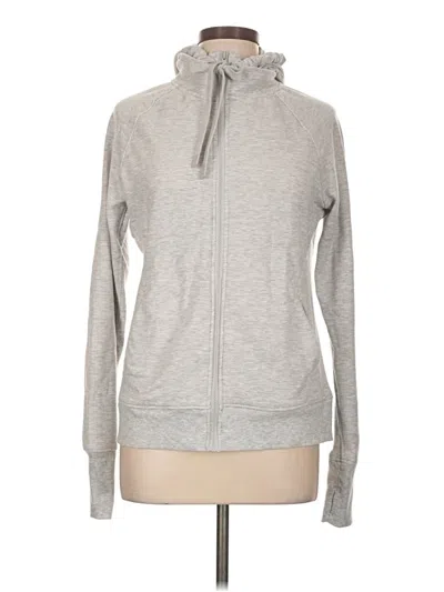 Pre-owned Jockey Zip Up Hoodie In Gray