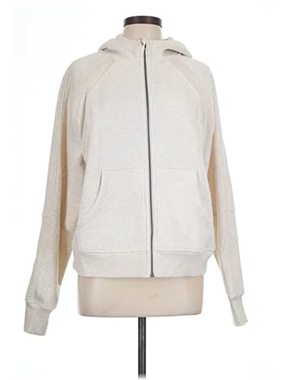 Pre-owned Jockey Zip Up Hoodie In Tan