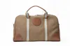 Jocosa Brown Weekend Bag - Camel & Camel With Camel - White Strap
