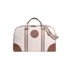 Jocosa White / Brown Weekend Bag Ivory Tan In Multi
