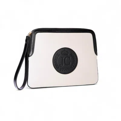 Jocosa Women's Black / White Ivory Clutch Bag - Ivory & Black
