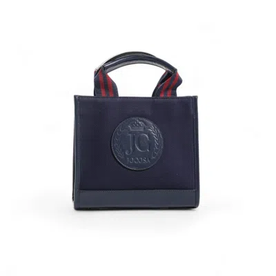 Jocosa Women's Blue Mini Tote Bag -  Navy & Navy With Navy - Bordeaux Strap