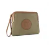 Jocosa Women's Brown Solid Clutch Bag - Khaki & Camel
