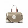 Jocosa Women's Grey / White Tennis Bag - Beige & Ivory With White - Red Strap