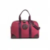 Jocosa Women's Red Daily Sport Bag - Bordeaux & Bordeaux With Bordeaux-navy Strap