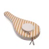 Jocosa Women's White / Yellow Racket Bag Yellow White Stripe In Multi