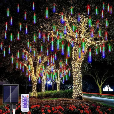Jodex 1 Pack Outdoor Christmas Lights, Outdoor Halloween Lights, Led Meteor Shower Lights, Suitable For Ch In Multi