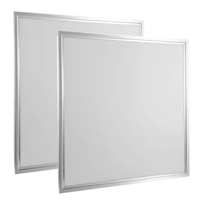 Jodex 2packs 48w 2×2ft Led Panel Light 4800lm 7500k Ceiling Lighting 150w Equivalent Led Troffer Recessed  In Gray