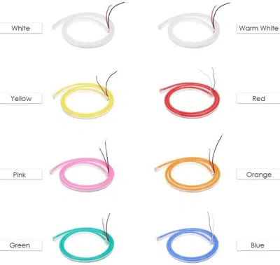 Jodex 3m 12v Flexible Sign Neon Lights Silicone Tube Led Strip Waterproof Usa In Multi
