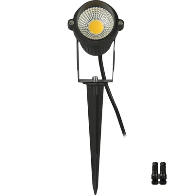 Jodex Landscape Lighting, 6w Low Voltage Led Landscape Lights, Ip66 Waterproof Landscape Spotlights Yard L In Black