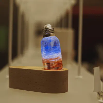 Jodex Led Wood Light Base +sunrise Bulb In Multi