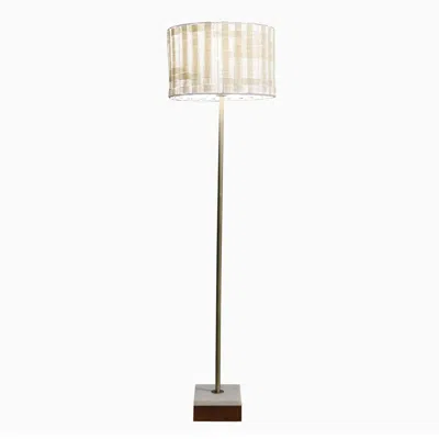 Jodex Minimalist Floor Lamp, Slim Standing Light With Neutral Shade For Contemporary Living Room & Bedroom In White