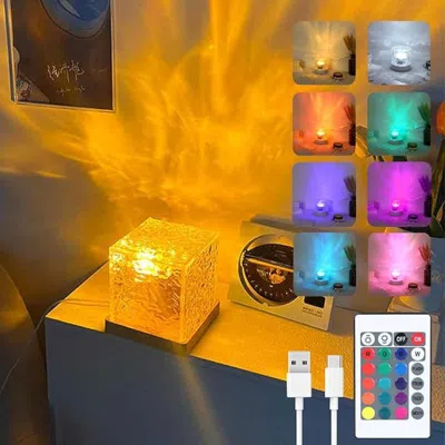 Jodex Ocean Wave Ceiling Projector,16 Colors Ocean Wave Light Projector, Water Ripple Ambient Night Light 