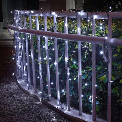 Jodex Solar String Lights Led Solar Power Fairy String Light 12m 100 Leds 8 Lighting Mode Multicolor Water In White