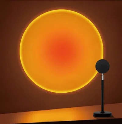 Jodex Sunset Lamp Projector,180 Degree Rotation Sun Projection Light Led Night Light Floor Lamp With Usb P In Black