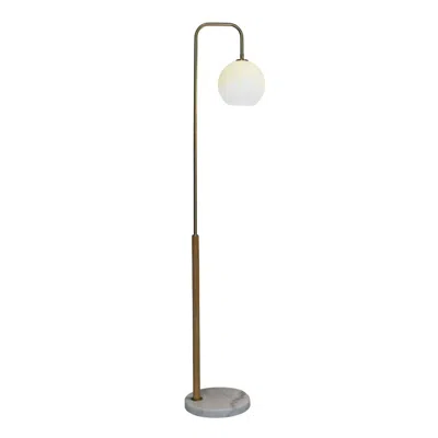 Jodex Tall Corner Floor Lamp, Standing Light For Living Room, Bedroom & Office Space Illumination, Solaris In White