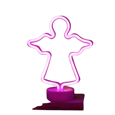 Jodex Tropical Nights Neon Deco Lights With Remote Control, Fairy In Purple